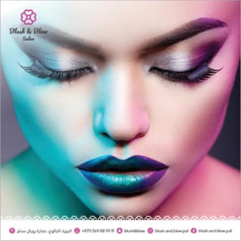 Blush & Blow salon campaign visual