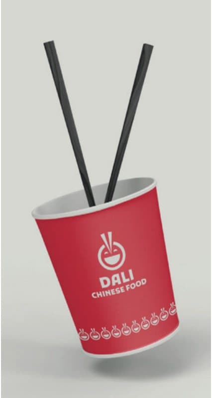 DALI Chinese Food cup with chopsticks