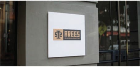 AREES exterior sign