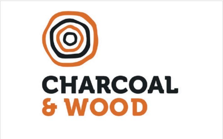 Charcoal & Wood ember-ring logo