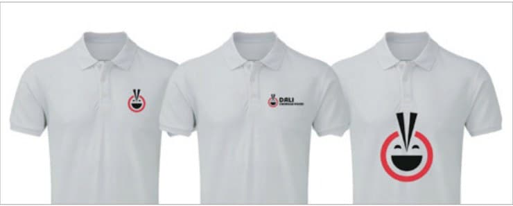DALI staff polo shirts