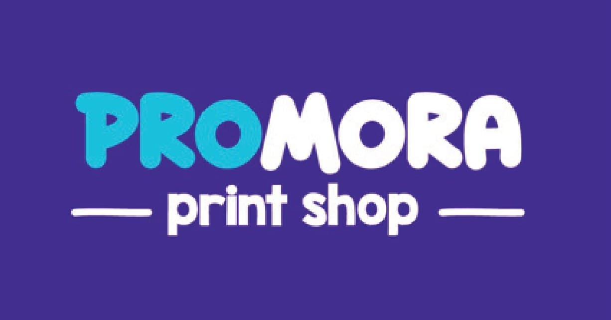 PROMORA logo on purple